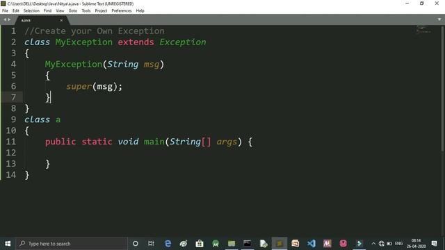 Create your Own Exception In Java || PythonEpoint смотреть онлайн