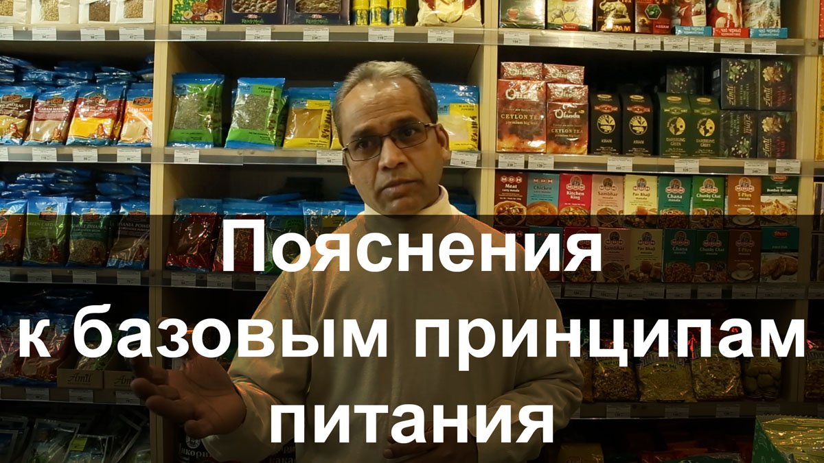 Пояснения к основам здорового питания