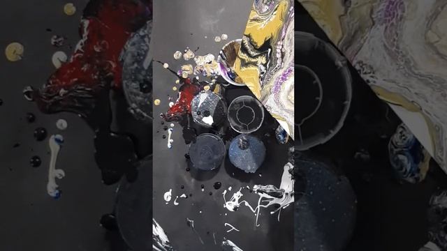 #SHORTS !  Техника заливки кольцом с помощью салфетки Заливная роспись