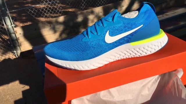 Blue Nike Epic React Flyknit New Hotness смотреть онлайн