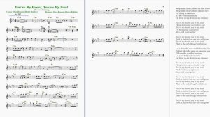 You're my heart, you're my soul - Modern Talking (ноты для синтезатора)