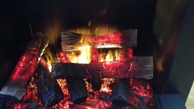 Видео эффекта пламени в электрокамине RealFlame Volcano 3D (Вулкан)