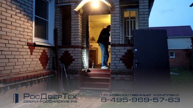Монтаж металлической входной двери в дачный дом, с двух сторон отделка винил смотреть онлайн