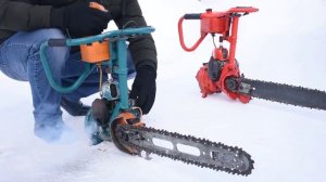 БЕНЗОПИЛА "ДРУЖБА"  ДИКИЙ ЗАПУСК В ЛЮТЫЙ МОРОЗ! ДРУЖБА-4 ЭЛЕКТРОН.СССР/ДРУЖБА/ЗИД.