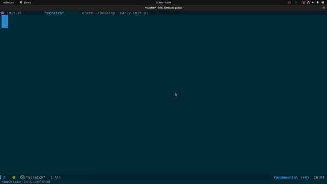 emacs early-init.el and general tips and tricks смотреть онлайн