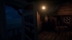 Каюта капитана Галеона. Ночное море воров. Окружающий звуковой ландшафт. Каюта пиратского корабля