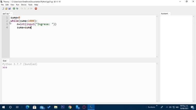 Python Problemas: "Suma con While" смотреть онлайн