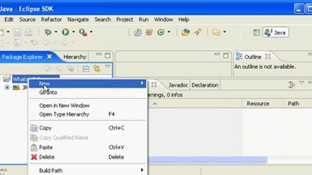 Java Screencast Tutorial 1 - Creating a Project and Class in Eclipse смотреть онлайн