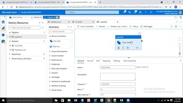 81. Copying REST API data to Azure SQL DB using Azure Data Factory || Parsing Collection Reference смотреть онлайн