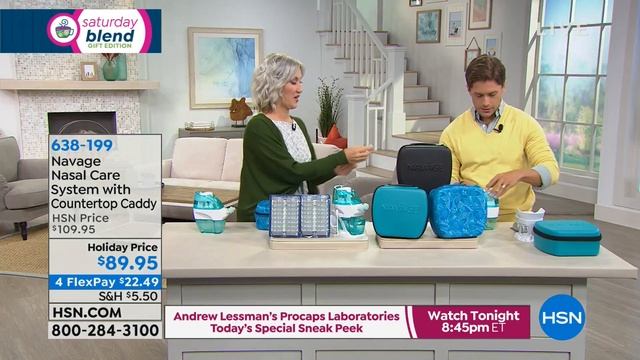 Navage Nasal Care System w/Countertop Caddy, Travel Case... смотреть онлайн