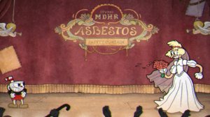 Cuphead. Битва с боссом Салли Стейджплей