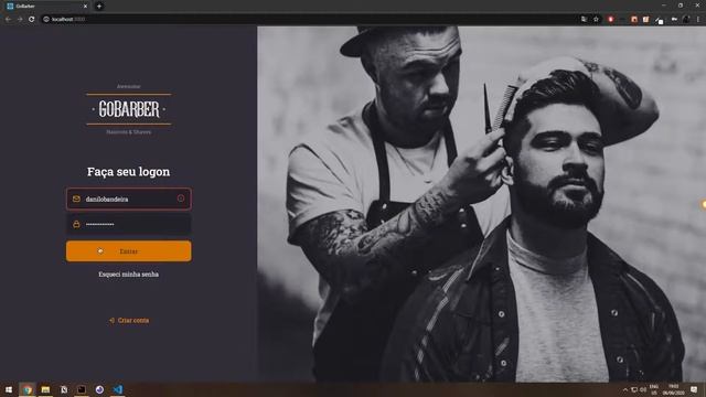 Preview - Frontend GoBarber Web construído com ReactJS смотреть онлайн