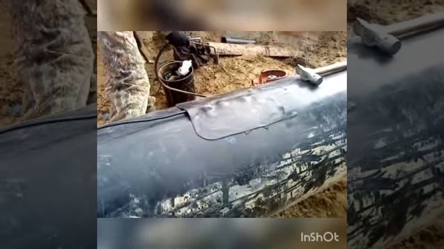 Электрохимзащита. Приварка провода к действующему газопроводу. смотреть онлайн