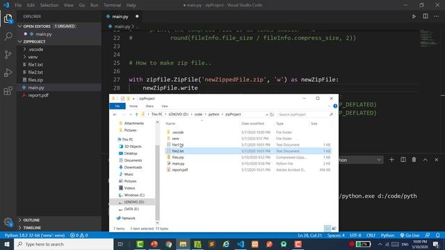 - ١٦- تعلم لغة بايثون بالعربي بكل سهولة من الصفر -- ُZip Files with Python смотреть онлайн