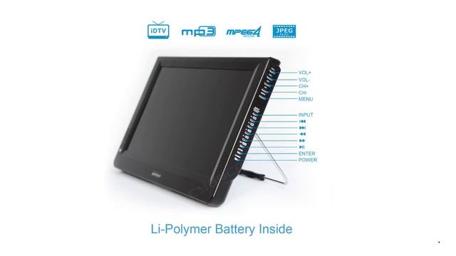 LEADSTAR D12 inch HD Portable TV DVB T2 смотреть онлайн