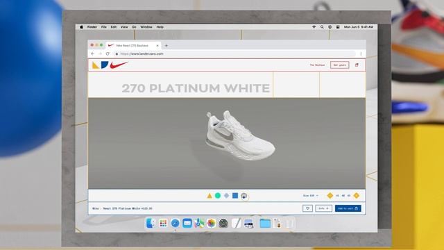 Nike React 270 Bauhaus Website Walkthrough смотреть онлайн
