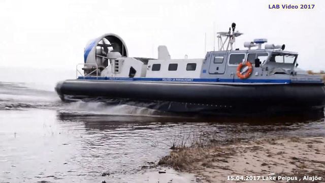 Estonian Border Guard Hovercraft, Lake Peipus 04.2017 Full HD 50p смотреть онлайн