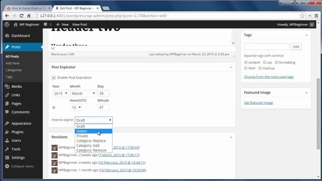 How to Expire Posts or Partial Post Content in WordPress смотреть онлайн