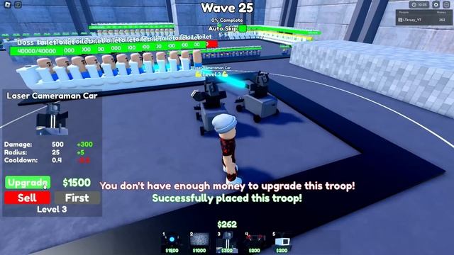 How to SOLO Cameraman HQ with *F2P* Units Only (Toilet Tower Defense) смотреть онлайн