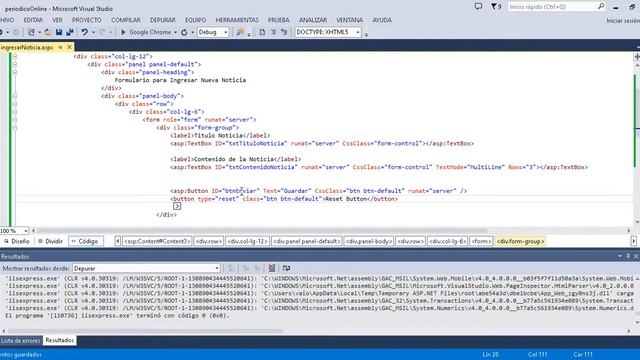 Periódico Online WebForms C# Bootstrap 3.0 parte 4 смотреть онлайн
