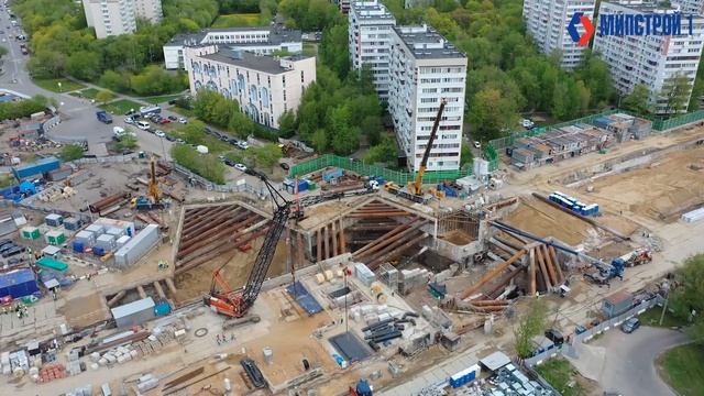 БКЛ: ход строительства станции «Кленовый бульвар» смотреть онлайн