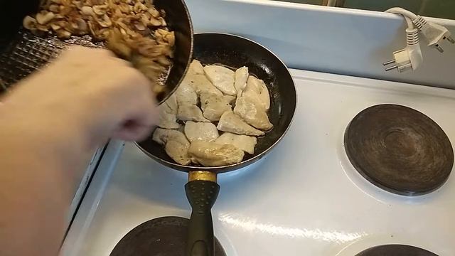 Куриное ФИЛЕ с грибами. КУРИЦА с шампиньонами смотреть онлайн