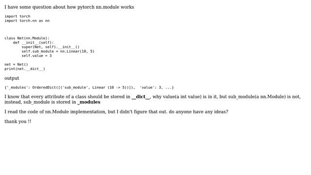 How pytorch nn.module save submodule? смотреть онлайн