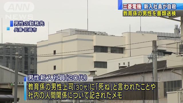 三菱電機で自殺教唆の疑い　背景にパワハラ　上司を書類送検 смотреть онлайн