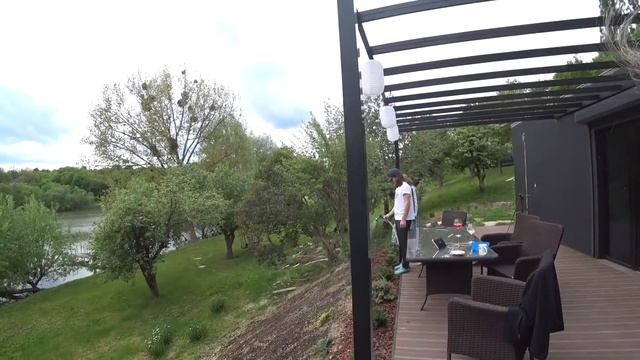 ЛАНДШАФТНЫЙ ДИЗАЙН. Постелили агроволокно. Засыпали газон. Ступени и др. смотреть онлайн