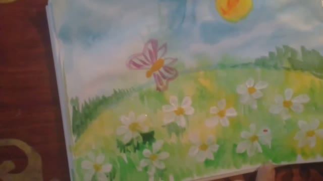 Мастер-класс по рисованию "Солнечная полянка". Рисуем поляну с цветами смотреть онлайн