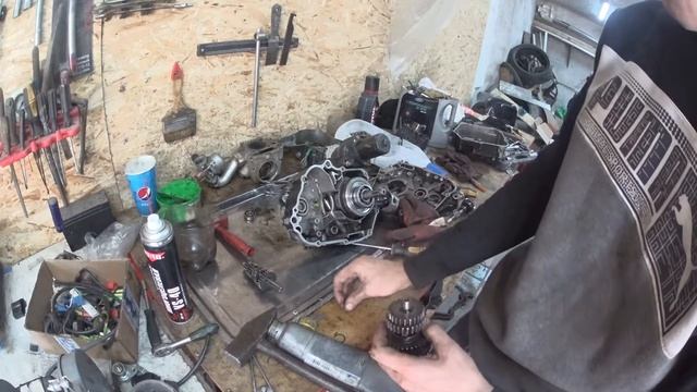 Как собрать КПП на мопеде альфа 139fmb смотреть онлайн