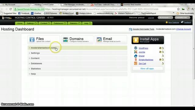 Joomla into GoDaddy Server смотреть онлайн