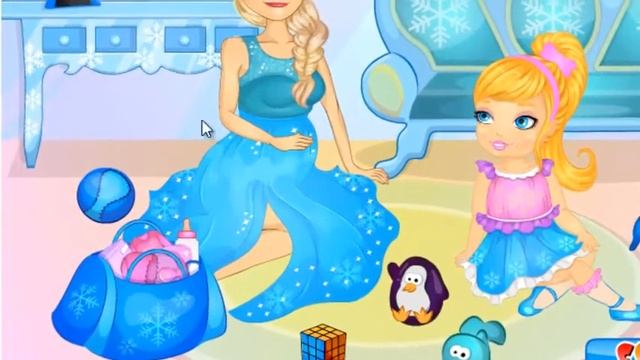 Сестричка Эльзы - игра для девочек смотреть онлайн