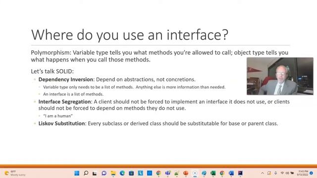 Interfaces and SOLID principles смотреть онлайн
