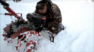 Снегоуборщик из культиватора за час !