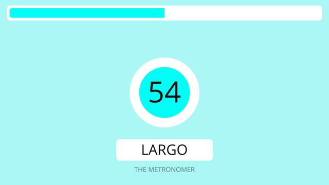 1 Hour 54 BPM Metronome | Speed : Largo смотреть онлайн