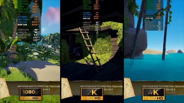 Sea of Thieves | 1080p vs 1440p vs 2160p | RTX 3070 | i9 10900 | 32GB RAM | 1TB SSD NVMe M.2 смотреть онлайн