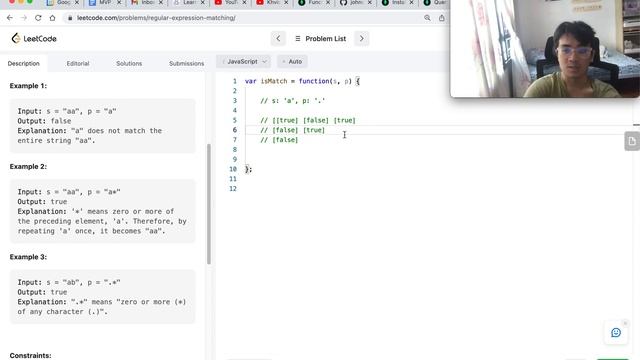 (LEETCODE HARD) Leetcode 10. REGEX Matching (Full explanation and live coding and debugging) смотреть онлайн