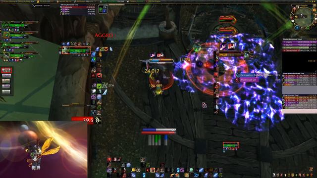 WoW Legion full Dungeon "Maw of Souls" HC Blood DK 830 Tank PoV (2160p) смотреть онлайн