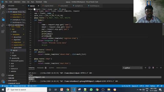 Flask - GET Forms Data | Part- 16 | Periyar Payilagam | Guhan Ganesan | பெரியார் பயிலகம். смотреть онлайн