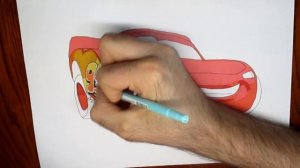 РИСУЕМ Молнию Маквин/Как нарисовать Молнию Маквин?