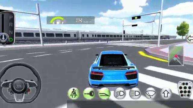 3D Driving Class - Toyota Camry sports car vs bullet train - Android Gameplay смотреть онлайн