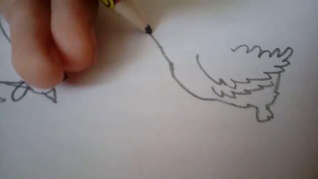 Как нарисовать курицу . рисунки для начинающих смотреть онлайн