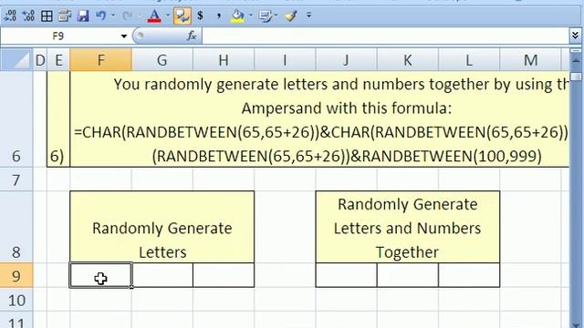 Excel Magic Trick #18: Randomly Generate Letters смотреть онлайн