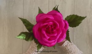 СДЕЛАЙ САМ-Поделки своими руками _ Как сделать Розы из Простых атласных лент _ Как сделать Розу