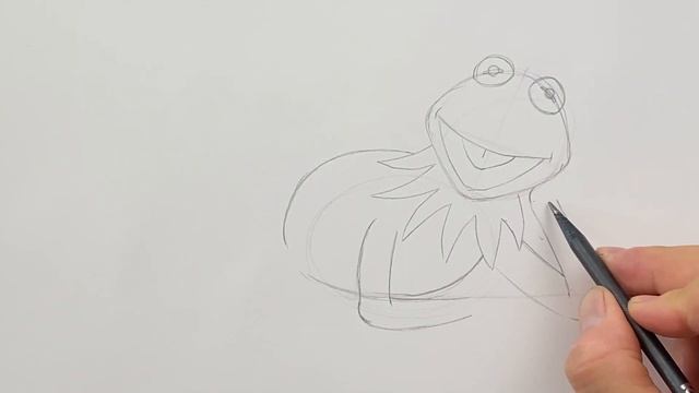 How to Draw KERMIT the FROG | Easy Steps | Sesame Street смотреть онлайн
