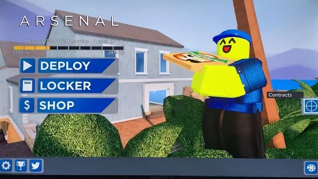 ROBLOX ARSENAL, using pizza guy and ft.Projvilches10. смотреть онлайн