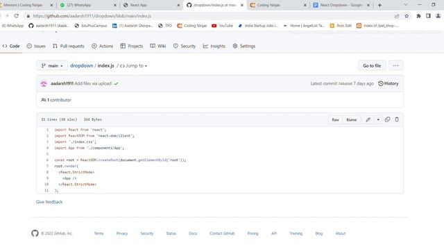 Dropdown React app смотреть онлайн