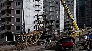 Демонтаж башенного крана КБСМ-503Б