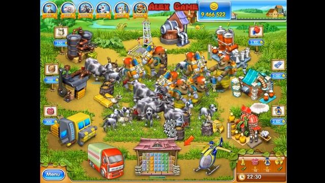 Farm Frenzy 3 Russian Roulette (Patience) 25 million coins Веселая ферма 3 Русская Рулетка 2 наград смотреть онлайн